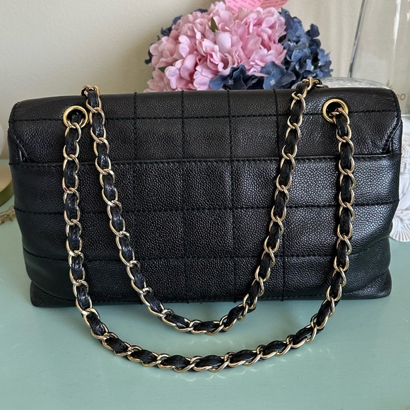 Chanel CC Chocolate Bar Caviar Leather Chain Shoulder bag w/ COA - Picture 12 of 17